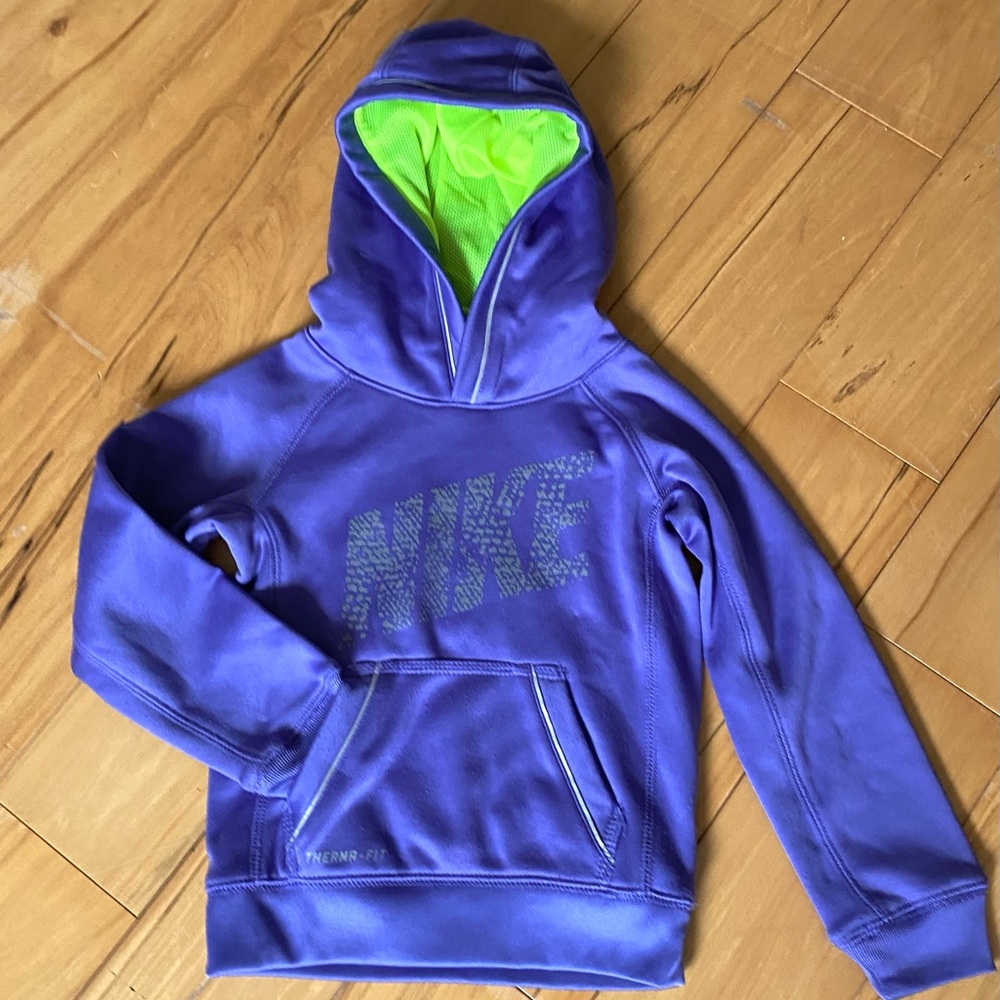 Lavender and lime Nike Therma-fit hoodie sz 4